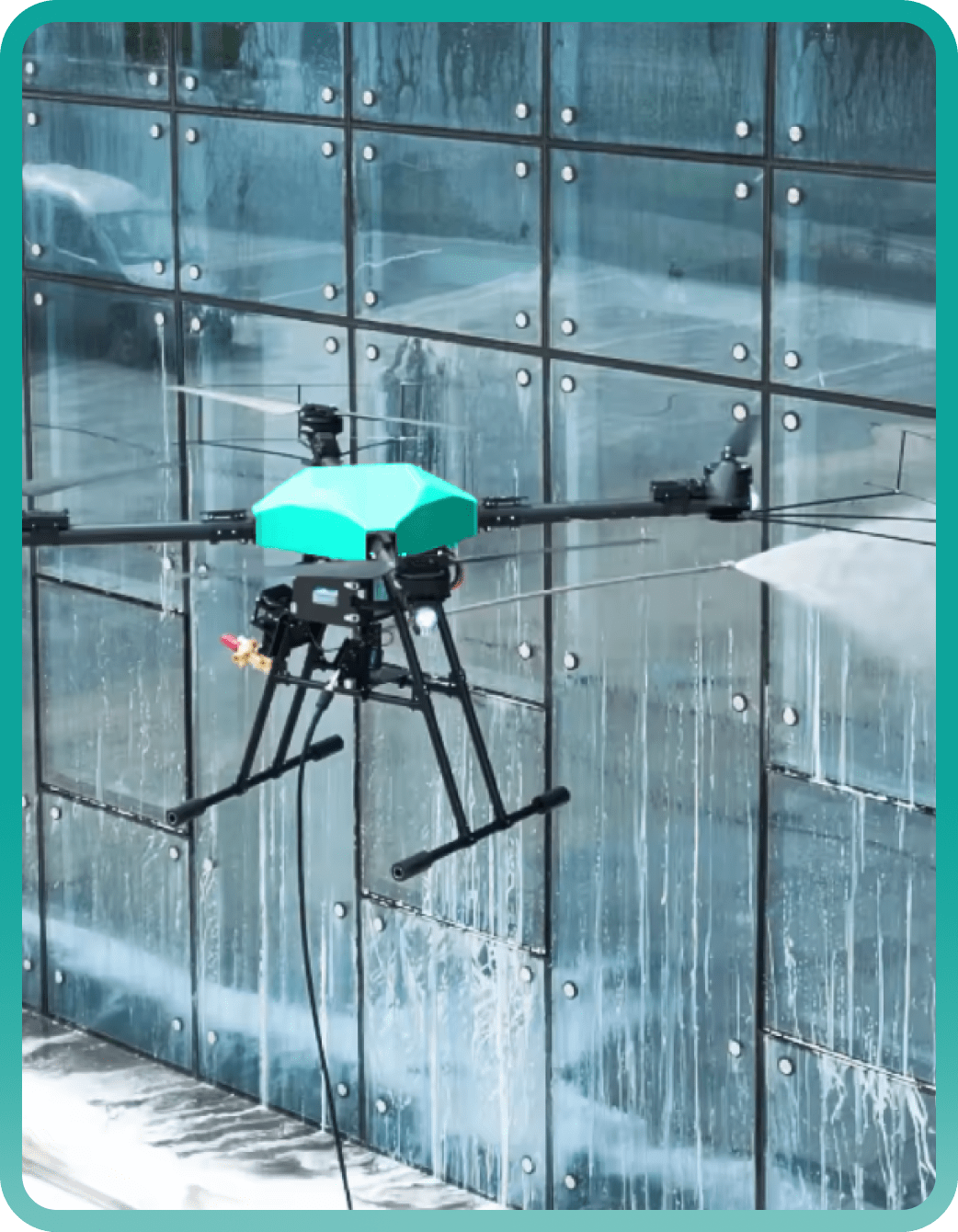 drone window cleaning