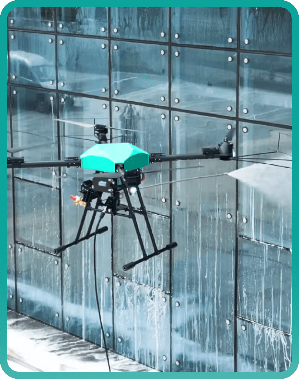 drone window cleaning